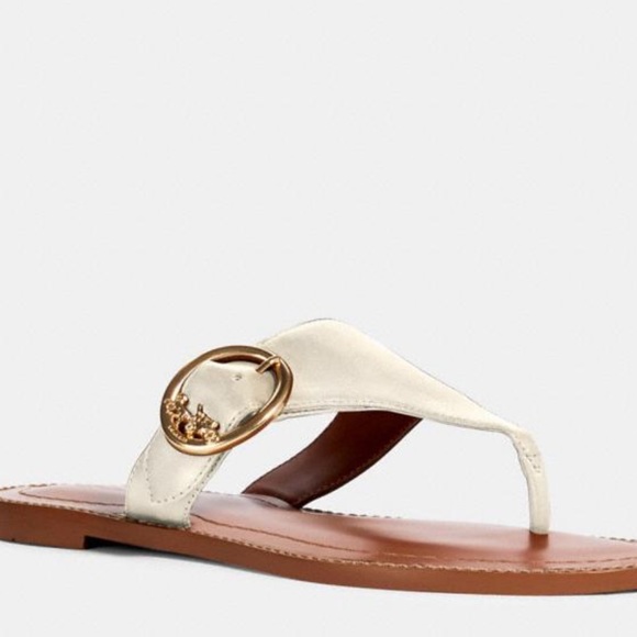 🎀 NEW!!Coach Lesli Monogram Buckle Sandals - Picture 6 of 16
